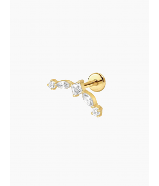 Labret Halo – Bijou d’oreille élégant en acier chirurgical