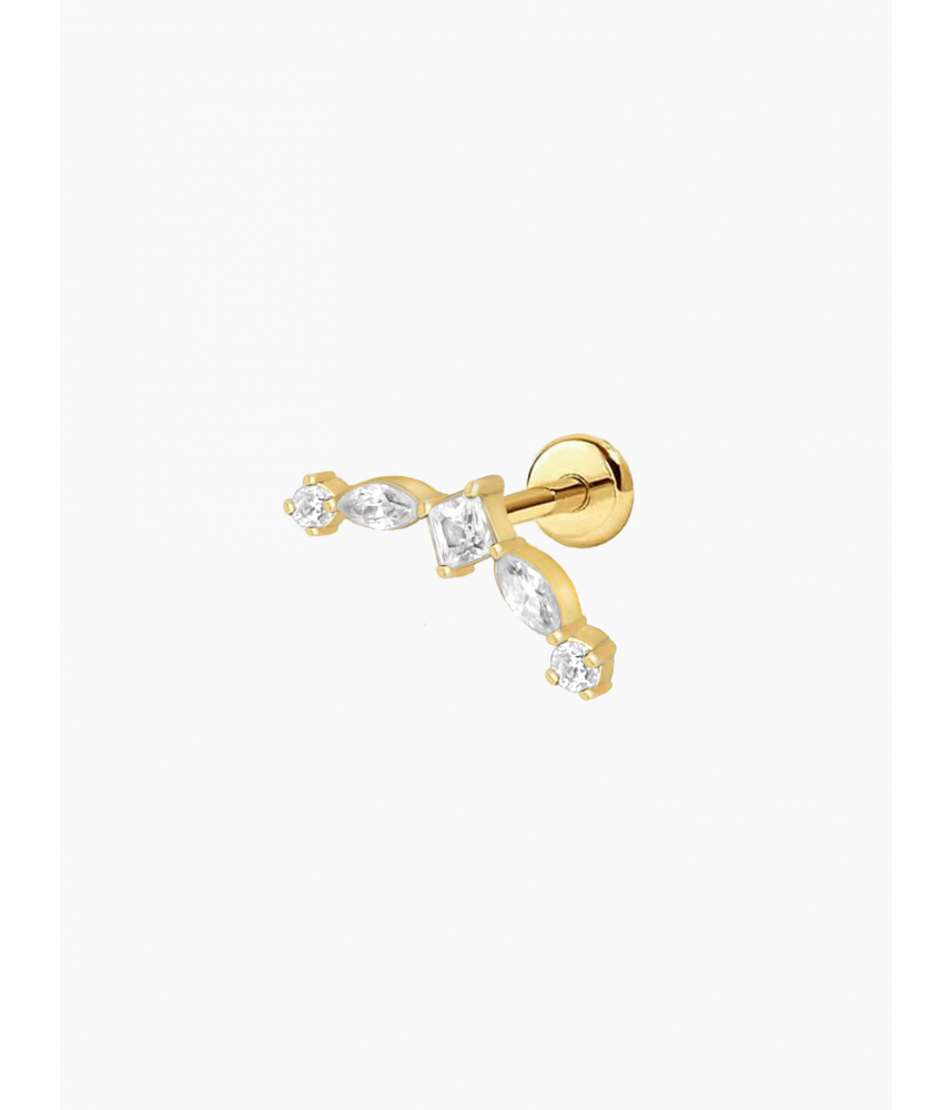 Labret Halo – Bijou d’oreille élégant en acier chirurgical