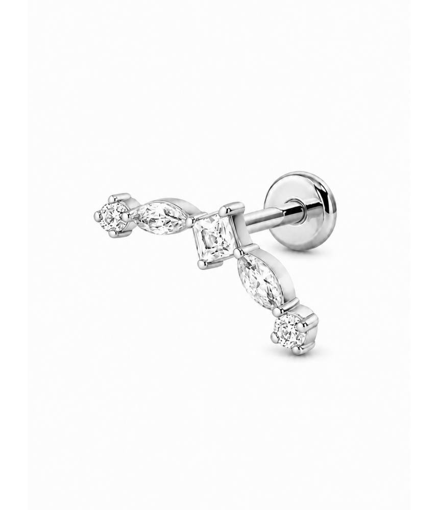 Labret Halo – Bijou d’oreille élégant en acier chirurgical